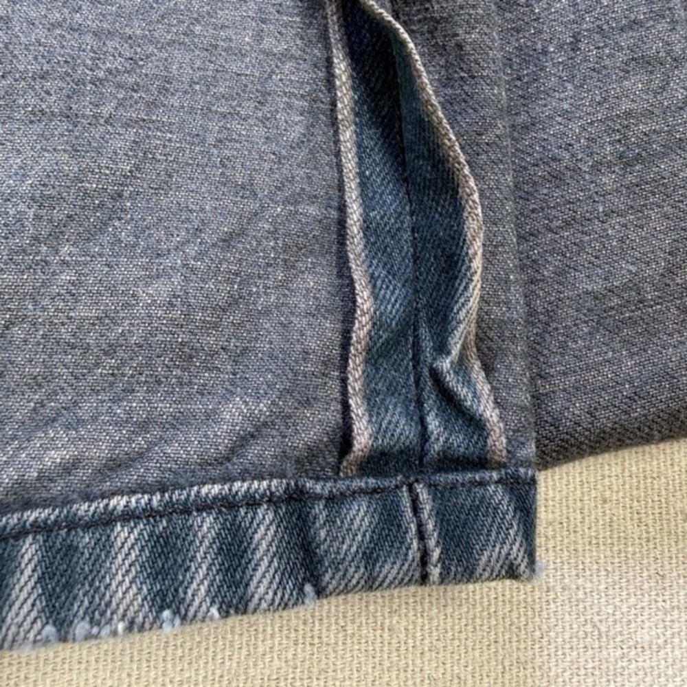 Levi's 501 Selvedge Denim Faded Black With Patch Knee 28 X 28 (25x32) 2015 - Picture 3 of 17